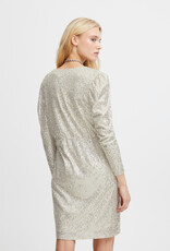 ICHI Fauci Surplice Sequin Dress