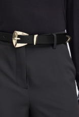 ICHI Accessories Latin Waist Belt With Geometric Buckle