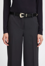 ICHI Accessories Latin Waist Belt With Geometric Buckle