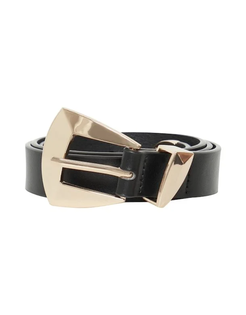 ICHI Accessories Latin Waist Belt With Geometric Buckle