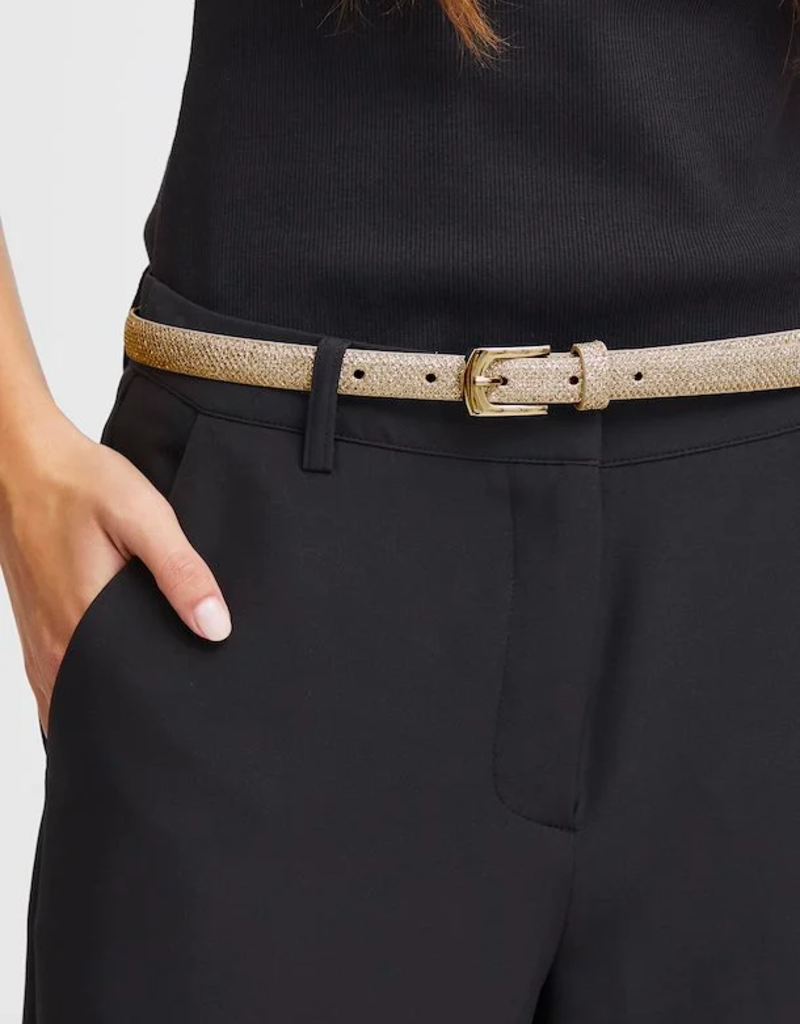 ICHI Accessories Sutin Metallic Waist Belt