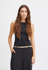 ICHI Accessories Sutin Metallic Waist Belt