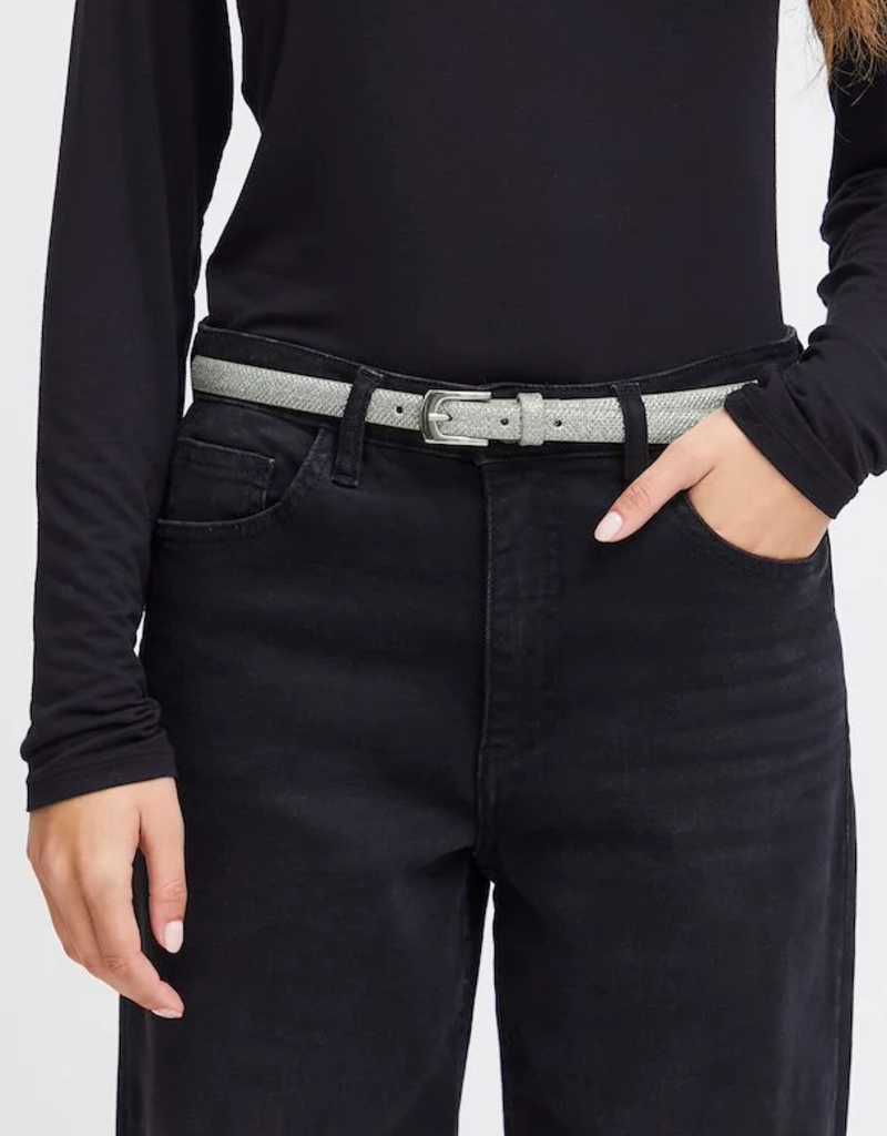 ICHI Accessories Sutin Metallic Waist Belt