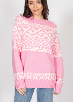 Brunette the Label Brunette the Label - Fair Isle Knit Sweater