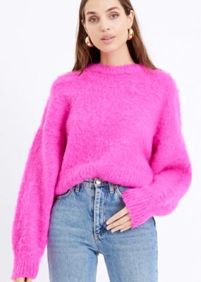 Greylin Larson Hot Pink Fluffy Crewneck