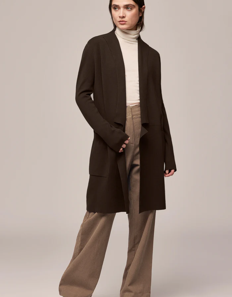 Soia and Kyo Benela Cardigan in Coffee (FINAL SALE)