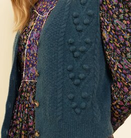 Louizon Irys Knit Pom Vest *Only One Left - Small*
