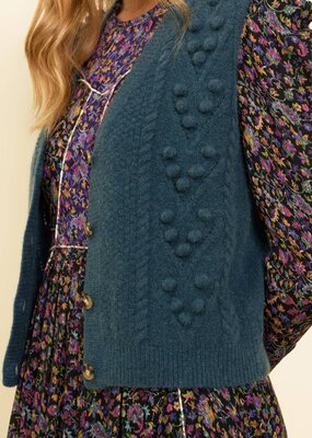 Louizon Irys Knit Pom Vest *Only One Left - Small*