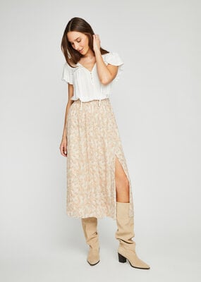 Gentle Fawn Etoile Midi Skirt in Pastel Burst