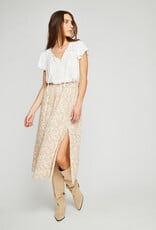 Gentle Fawn Etoile Midi Skirt in Pastel Burst