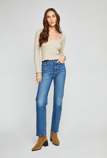 Gentle Fawn Annie Open Knit Top in Tan