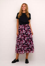 Kaffe Amanda Maxi Skirt in Pink Floral