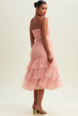 Luxxel Liv Tiered Tulle Midi Dress