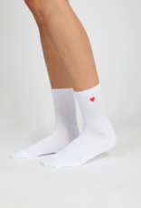 Brunette the Label Heart Sock
