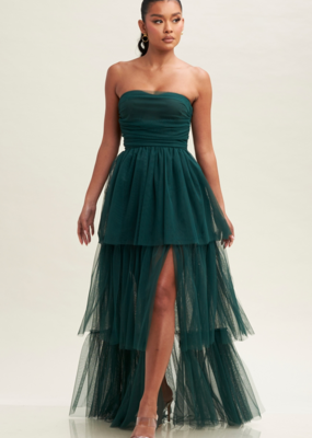 Liv Tiered Tulle Midi Dress - Adorn Boutique