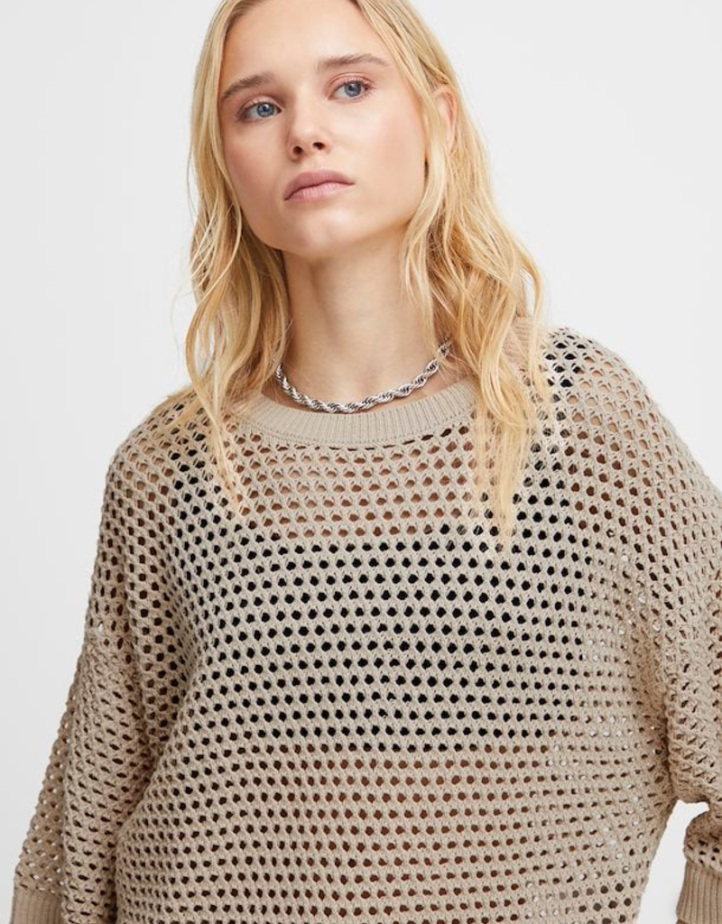 ICHI Alaine Open Knit Pullover (FINAL SALE)