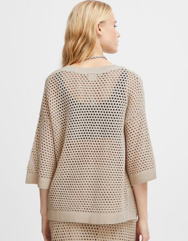 ICHI Alaine Open Knit Pullover (FINAL SALE)