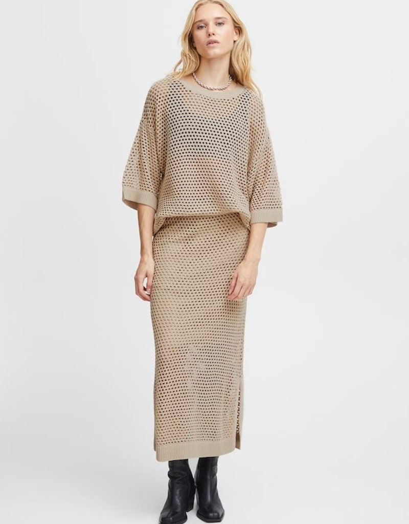 ICHI Alaine Open Knit Pullover (FINAL SALE)