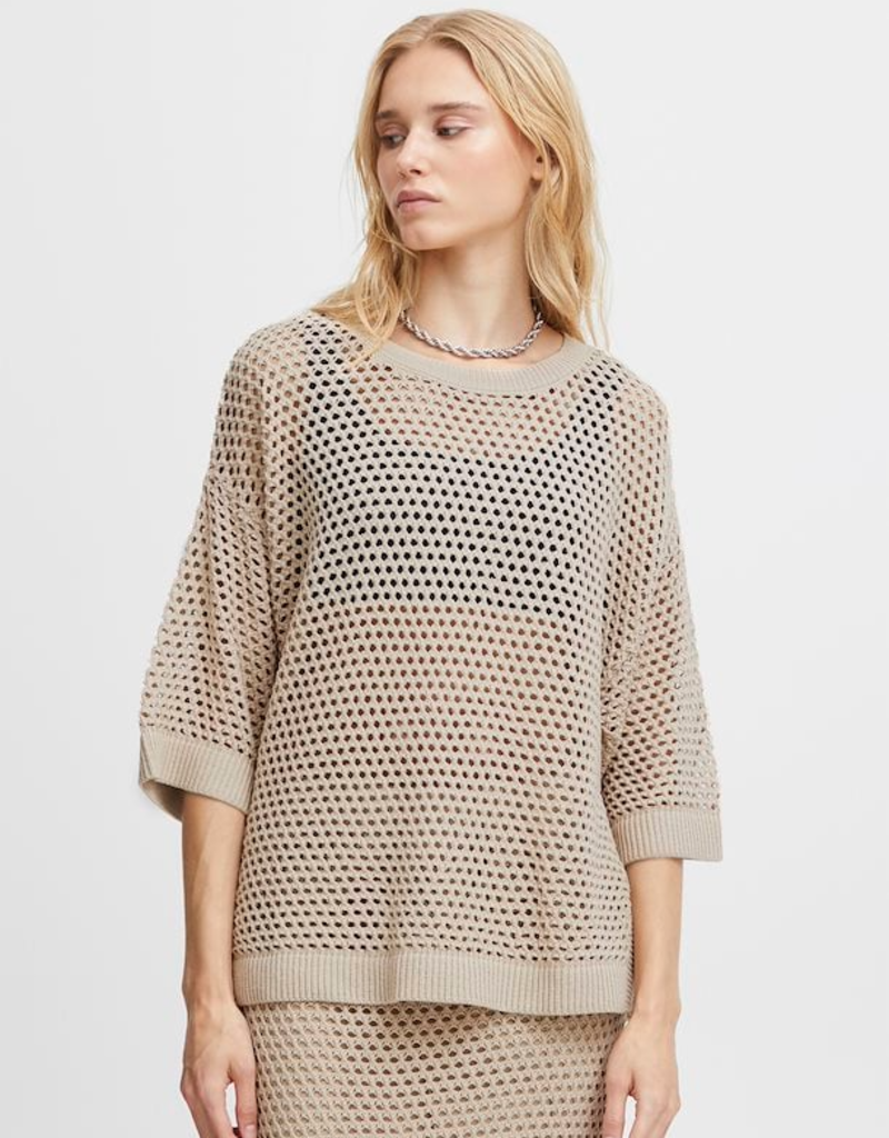 ICHI Alaine Open Knit Pullover (FINAL SALE)