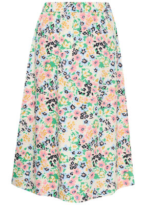 Part Two Emmeline Textured Organic Cotton Print Skirt