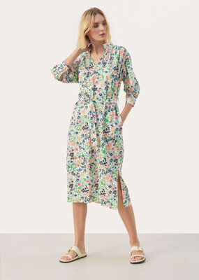 Part Two Ena Textured Organic Cotton Dress *Only One Left - Size 18*