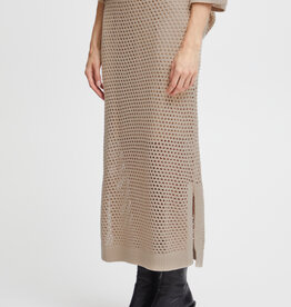 ICHI Alaine Open Knit Skirt