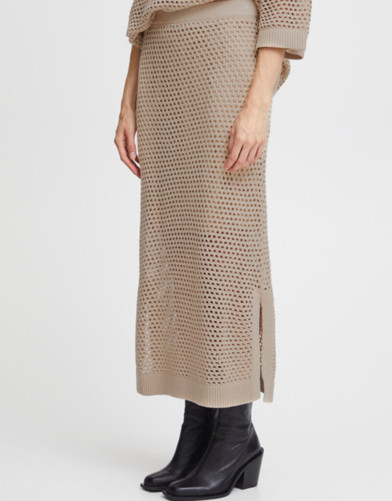 ICHI Alaine Open Knit Skirt (FINAL SALE)