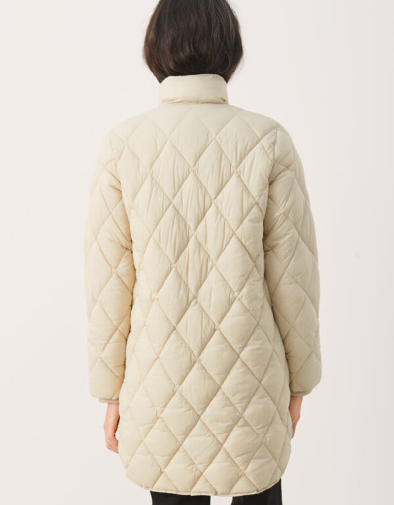 Part Two Olilas Quilted Jacket in Castle Wall