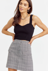 Greylin Lala Cropped Knit Top