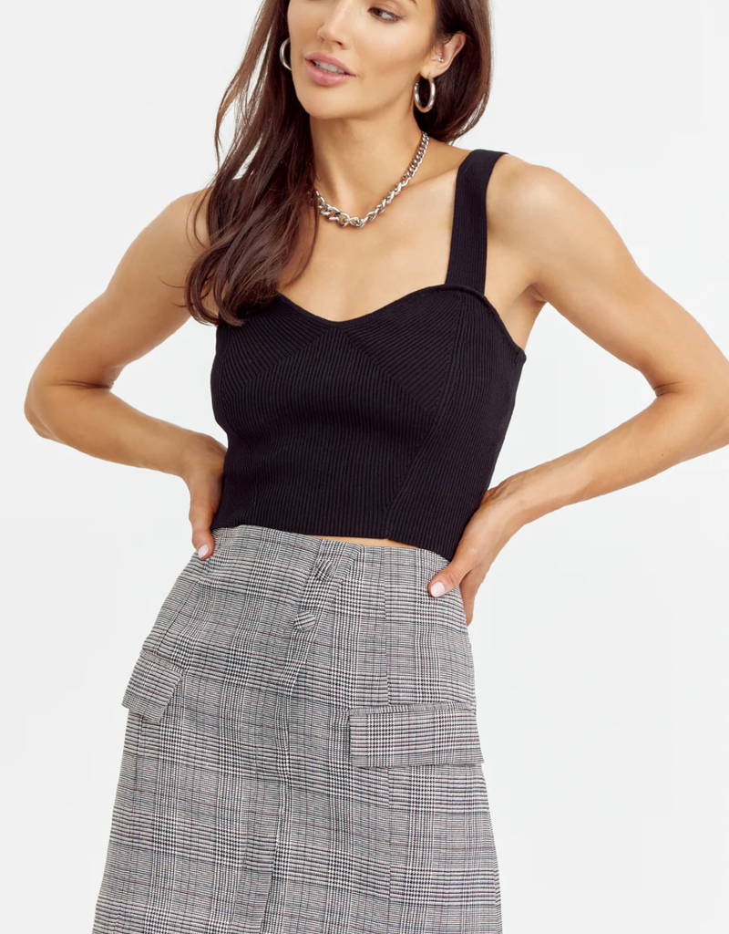 Greylin Lala Cropped Knit Top