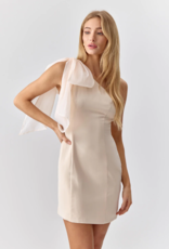 Adelyn Rae Avery One Shoulder Tie Mini Dress (FINAL SALE)