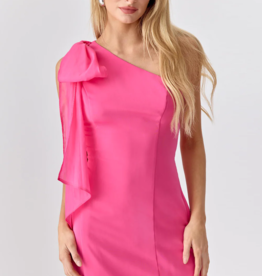 Adelyn Rae Avery One Shoulder Tie Mini Dress *Two Colours*
