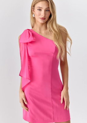 Adelyn Rae Avery One Shoulder Tie Mini Dress *Two Colours*