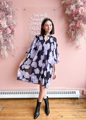 InWear Hendra Floral Print Pleated Dress