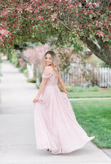 Soieblu Cara Maxi Dress in Rose Blush