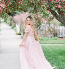 Soieblu Cara Maxi Dress in Rose Blush