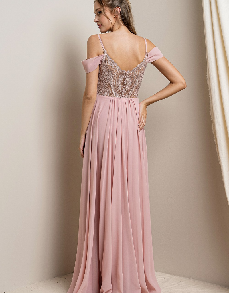 Soieblu Cara Maxi Dress in Rose Blush