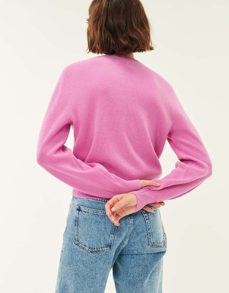 Des Petits Hauts Aubepine Rib Knit Cardigan (FINAL SALE)