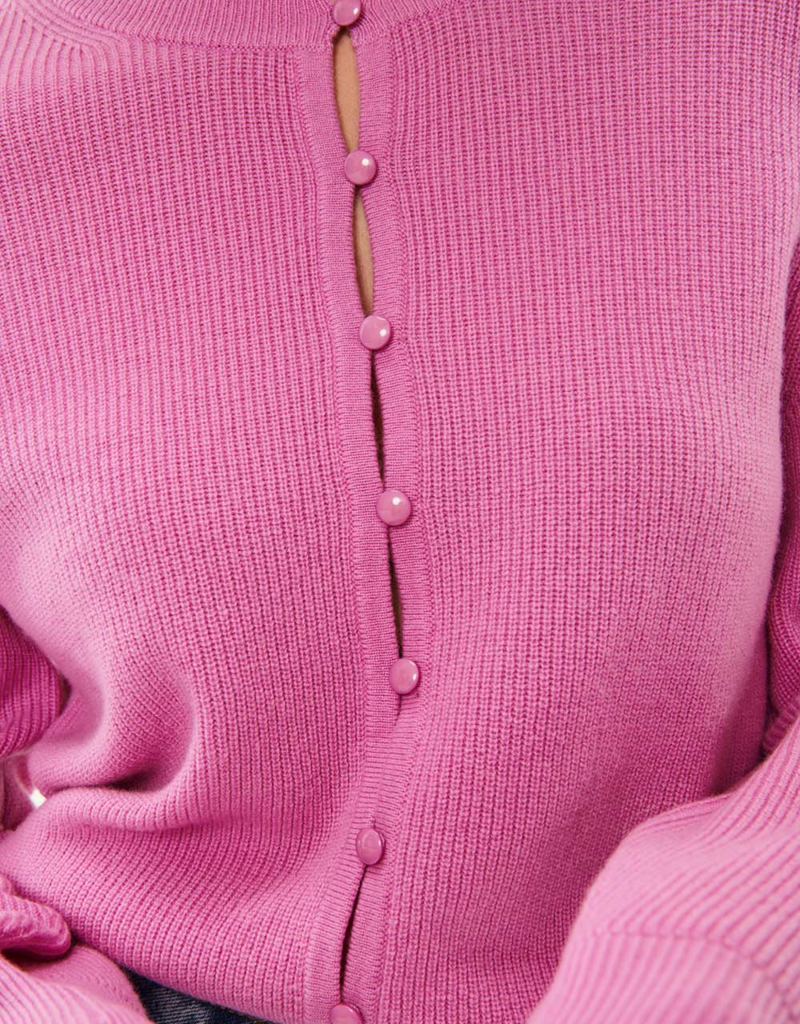 Des Petits Hauts Aubepine Rib Knit Cardigan (FINAL SALE)