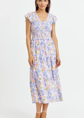 Greylin Sally Floral Smocked Maxi Dress *Only One Left - XL*