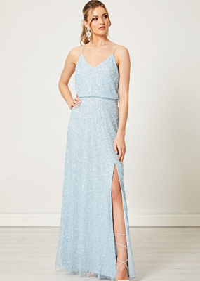 Angel Eye Vanessa Beaded Sequin Gown