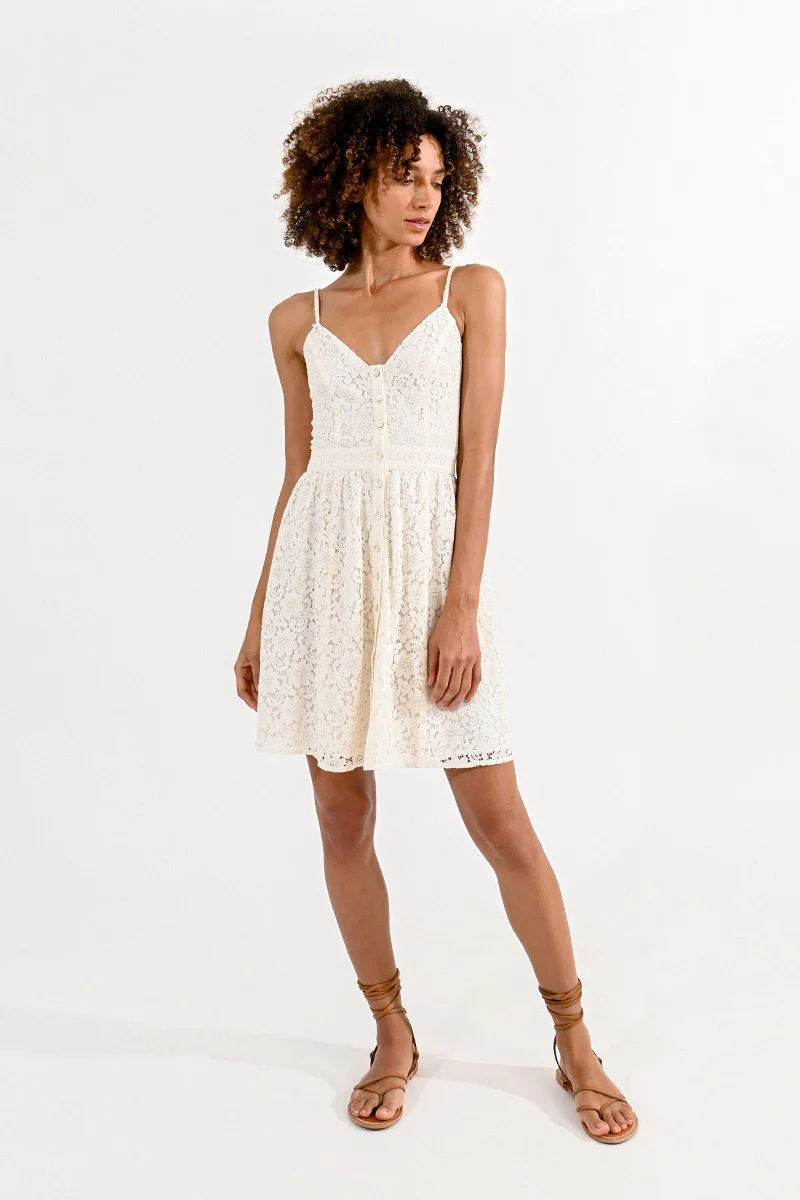 Arlynn Lace Mini Dress - Adorn Boutique