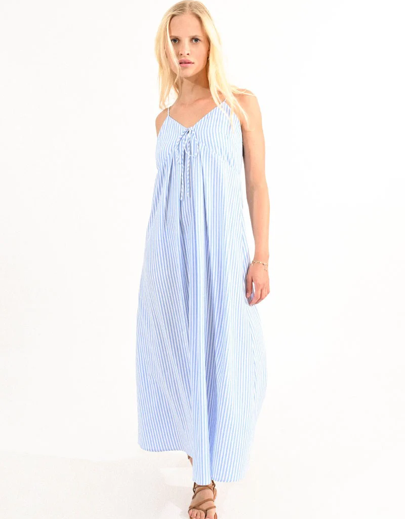 Molly Bracken Hillary Striped Maxi Dress
