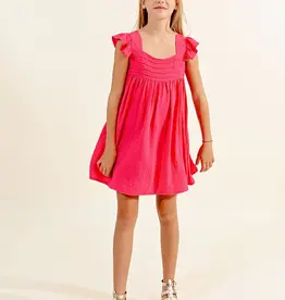 Molly Bracken Kids Clover Girls Square Neck Dress
