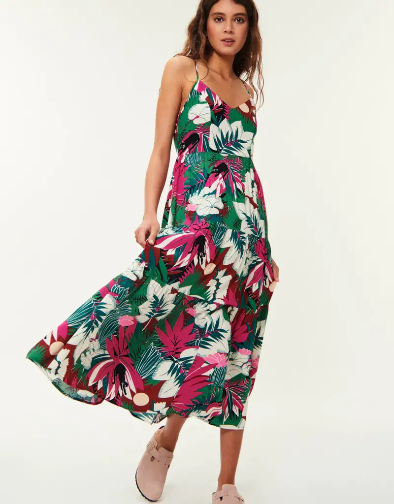 Des Petits Hauts Ramiko Tie Back Print Dress (FINAL SALE)