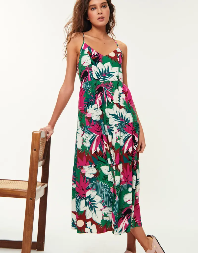Des Petits Hauts Ramiko Tie Back Print Dress (FINAL SALE)