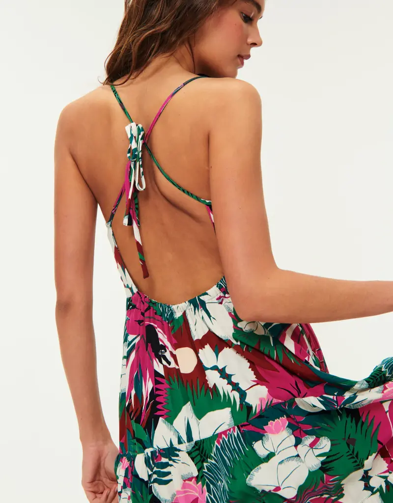 Des Petits Hauts Ramiko Tie Back Print Dress (FINAL SALE)