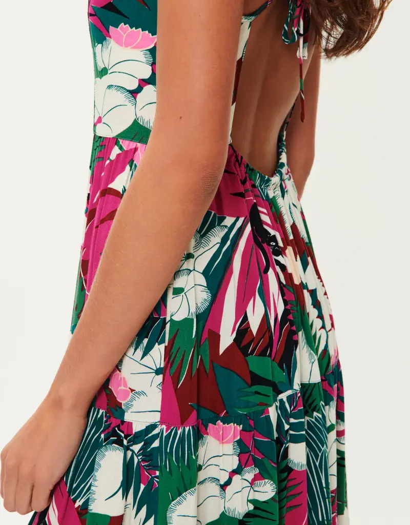 Des Petits Hauts Ramiko Tie Back Print Dress (FINAL SALE)