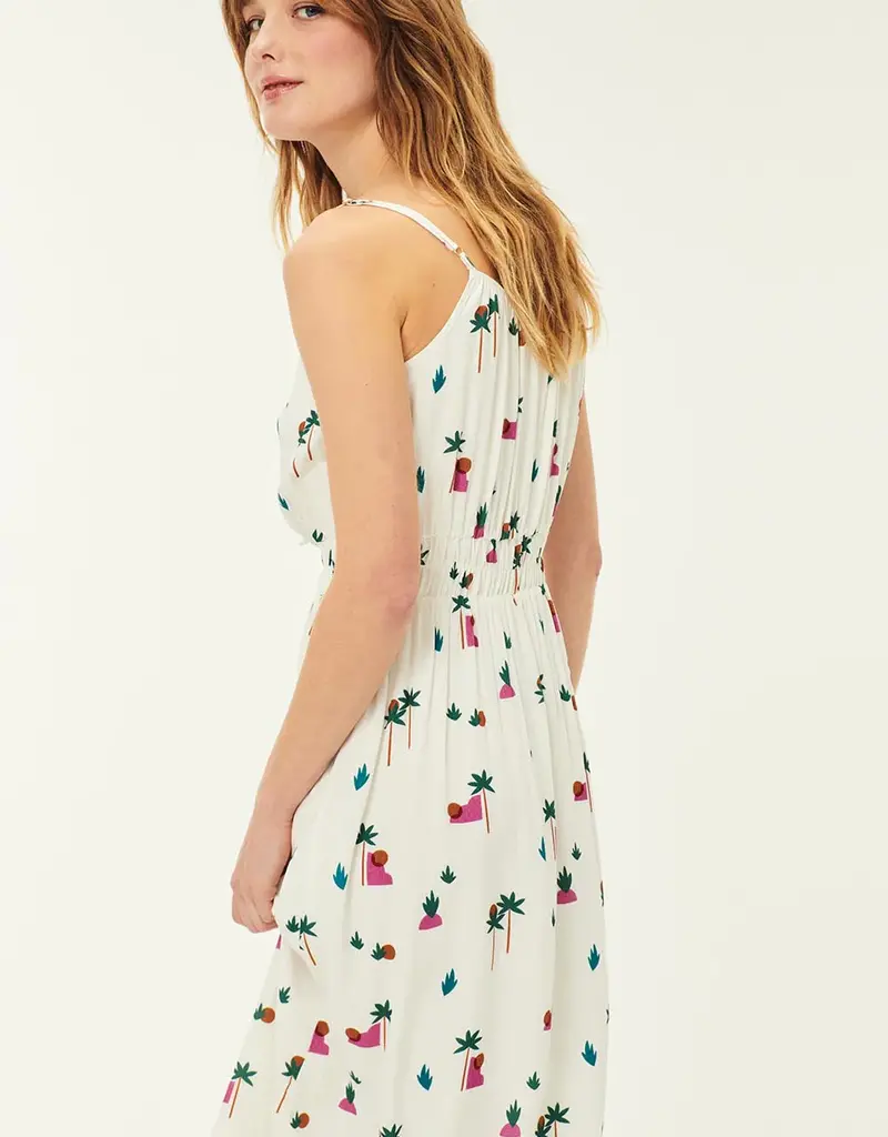 Des Petits Hauts Romea Tank Midi Dress in Cream (FINAL SALE)