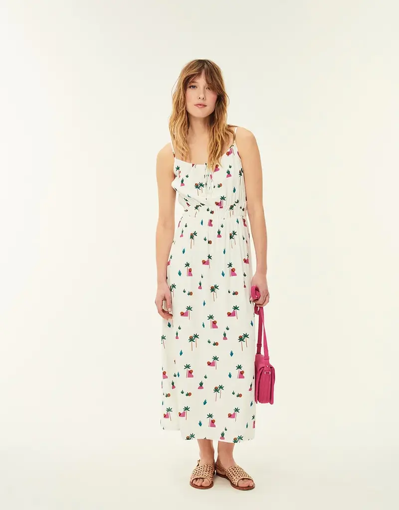 Des Petits Hauts Romea Tank Midi Dress in Cream (FINAL SALE)